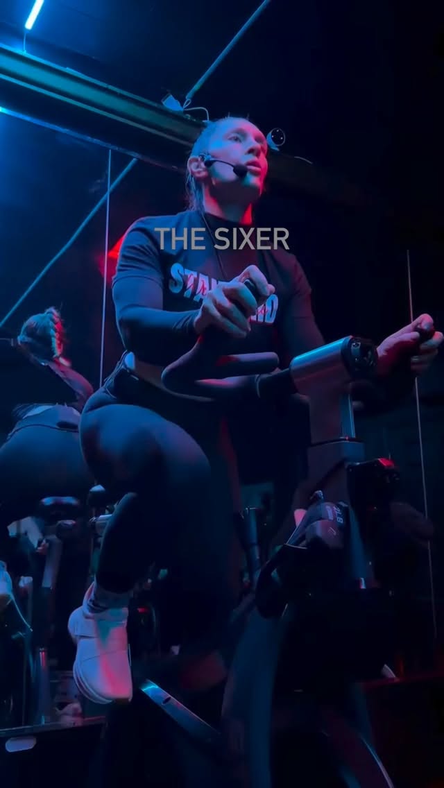 The Sixer is our signature ride—a combination of everything we do.
You’ll find jogs, hills, sprints, and moderate beats, all built into a structure that feels consistent every time you ride.
We start with little to no choreography, giving you space to settle in and connect to the music, then everything opens up.
This is where it all comes together, and where you push your limits in every way.