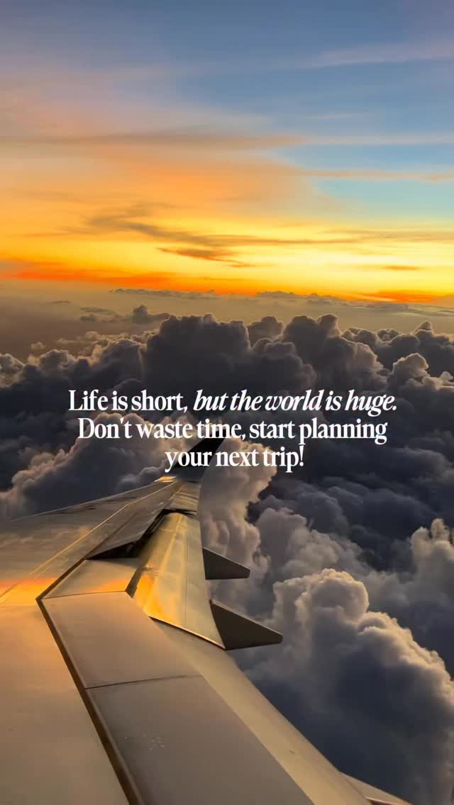 There are still places to discover, cultures to experience, flavors to try, and memories waiting to happen. 🌍
Don’t keep postponing the trip you’ve been dreaming about!
.
.
#TravelInspiration #TravelGoals #NextTrip #TravelDreams