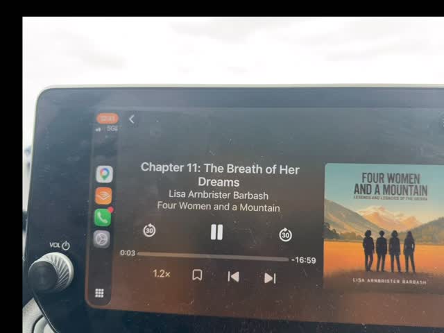 Road tripping home from Baja and listening to the newly released audiobook of Four Women and a Mountain on Audible. Hearing the story come alive through a narrator’s voice has been an experience unlike any other. What began as years of research, interviews, memories, and writing now feels completely new as I listen from the passenger seat, watching the miles roll by. It’s a moment I’ll always remember. Grateful to everyone who helped bring these remarkable women’s stories to life. ❤️📚🏔️ #fourwomenandamountain_ #audiobookrelease #audible #roadtrip #womenwhoinspire TahoeHistory AuthorLife