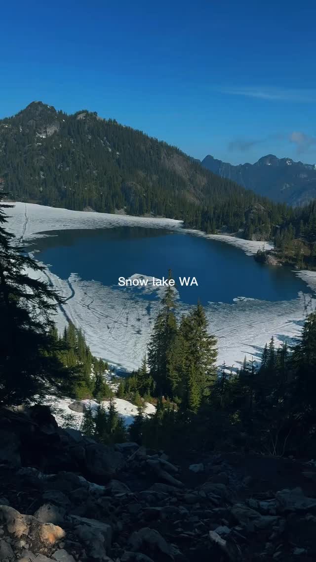 Snow Lake was worth every step 🏔️❄️
Last half mile was muddy and snowy, but not bad at all.
Tried the lake challenge and kept my feet in for 30 seconds 🥶💦
1,786 ft gain | 6.42 miles | 2 hours 53 minutes
#snowlaketrail #hiking #washingtonstate #washingtonhikes #travel