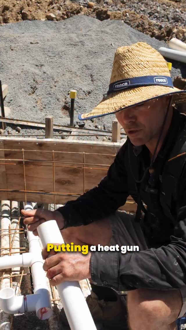 “Putting a heat gun on pipe is no-no”