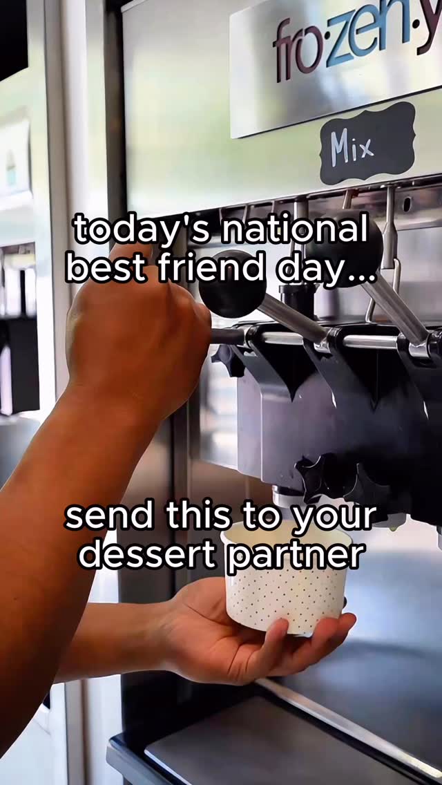 Who’s your go-to dessert partner?
The one who’s always down for a sweet treat, never skips the toppings, and somehow makes every FrozenYo run even better.
Happy National Best Friends Day to the friends who make life a little sweeter.
DM this to your go-to dessert partner and let them know you’re overdue for a FrozenYo run.
#NationalBestFriendsDay #FrozenYoDC #DessertPartner #FrozenYogurt