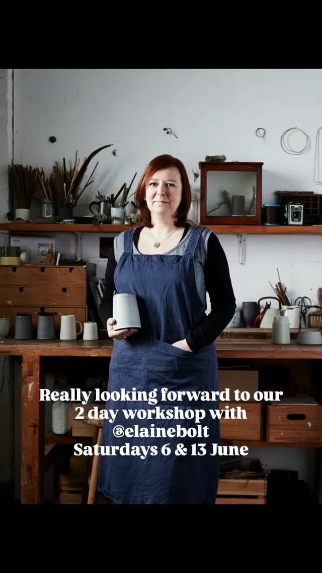 We're really looking forward to welcoming Elaine back to the studio to lead this two day workshop where we'll be creating small sculptures from porcelain
Inspired by your collection of found and foraged objects
Last place available to book, head to classes and workshops via the link in our bio