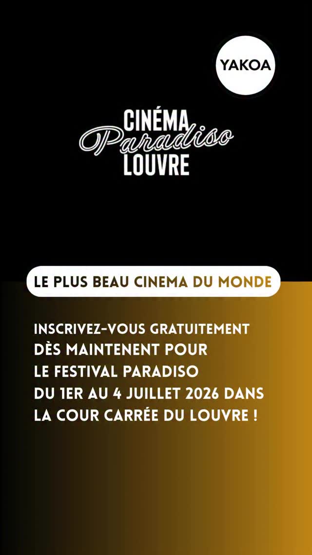 🎥 Du 1er au 4 juillet 2026, le Festival Paradiso fait son grand retour dans l’un des plus beaux décors de la capitale : la cour Carrée du Louvre. Pendant quatre soirées d’exception, ce rendez-vous devenu incontournable transforme le cœur de Paris en une immense salle de cinéma à ciel ouvert, où se mêlent films cultes, musique live, rencontres inspirantes et ambiance festive.
🍿 Organisé par le musée du Louvre et mk2 dans le cadre des Étés du Louvre, le festival promet une expérience unique sous les étoiles. Au programme : des projections sur écran géant, des concerts, des food trucks, des bars et de nombreuses surprises imaginées pour faire de chaque soirée un moment à part. Que l’on soit passionné de cinéma, amateur de musique ou simplement à la recherche d’une belle sortie estivale, chacun y trouve son bonheur.
⭐️ Cette sixième édition accueillera Wes Anderson mais aussi le réalisateur oscarisé Joachim Trier, invité d’honneur, qui viendra présenter son film Julie (en 12 chapitres). Une occasion rare de découvrir ou redécouvrir cette œuvre majeure du cinéma contemporain en présence de son auteur.
🎟️ Entièrement gratuit sur inscription, le Festival Paradiso est accessible via une loterie en ligne. La programmation complète sera dévoilée en juin, mais une chose est déjà certaine : cet été, le Louvre sera une nouvelle fois le théâtre de soirées magiques et inoubliables. Retrouvez le lien pour vous inscrire dès maintenant sur le profil de mon compte.
#cinéma #lelouvre #museedulouvre #cinemaenpleinair #parisinsolite