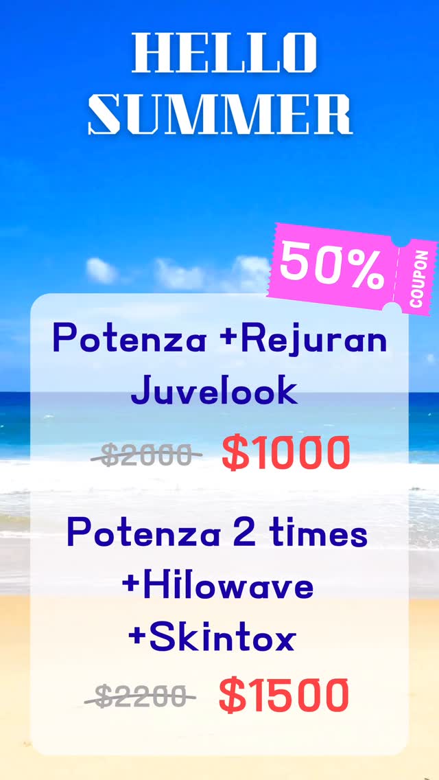 βοΈ SUMMER SKIN STARTS NOW βοΈ
Who's ready for summer? β¨
If you've been thinking about improving skin texture, pores, acne scars, and overall glow, this is your sign π
π₯ JUNE SPECIALS at Dermaster LA
β¨ Potenza + Rejuran + Juvelook
$1000
β¨ Potenza (2 Sessions) + Hilo Wave + Skin Tox
$1500
π 3000 W. Olympic Blvd. #305, Los Angeles, CA 90006β¨π (213) 814-8410
μ¬λ¦ μ€λΉ, μμνμ
¨λμ? β¨
νΌλΆκ²°, λͺ¨κ³΅, μ¬λλ¦ νν°, νΌλΆ νλ ₯μ΄ κ³ λ―Όμ΄μλ€λ©΄
μ§κΈμ΄ μμν νμ΄λ° π
π₯ λλ§μ€ν° LA 6μ μ€νμ
νλ‘λͺ¨μ
β¨ ν¬ν
μ + 리μ₯¬λ + μ₯¬λ² 룩
$1000
β¨ ν¬ν
μ 2ν + νλ‘μ¨μ΄λΈ + μ€ν¨ν‘μ€
$1500
π 3000 W. Olympic Blvd. #305, Los Angeles, CA 90006β¨π (213) 814-8410
#glassskin #glowup #potenza#summerglow #glowingskin #collagenboost #porelessskin #rejuran#skinrejuvenation #juvelook#kbeauty #medspa #beforeandafter #losangelesskincare #skinjourney