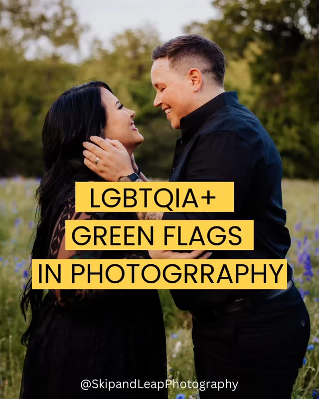 Green Flags to look for in LGBTQIA+ Photography Vendors
well, this is specifically for photography, it can absolutely be applied with any vendors.
💚 Inclusive language
💚 Privacy matters
💚 They say it
💚 Portfolio
What else would you add?
PS - 50% off elopements, weddings, proposals, and engagements for June. Happy Pride!
#pride2026 #queerphotography #queerwedding #lgbtqiapride #wlwcouple