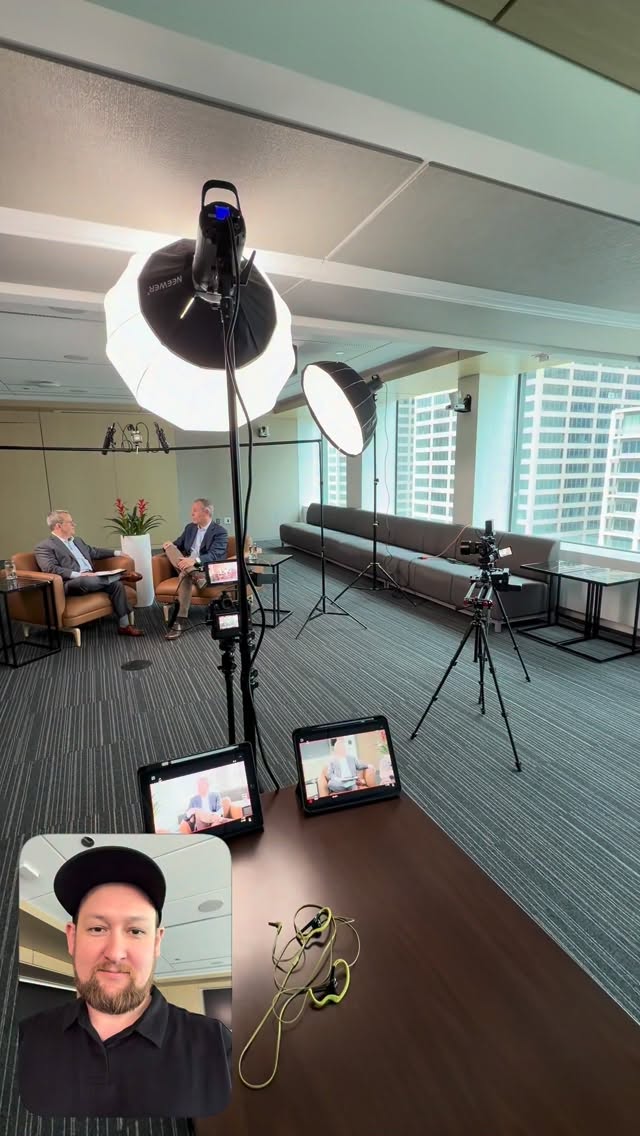 #bts of Monday’s #podcast in #chicago for @levenfeld_pearlstein #chicagopodcast