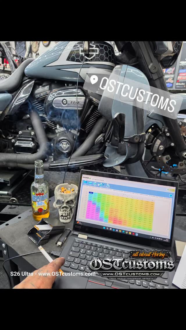100% legal, 100% custom. Mapping in progress... 😎🤘
#OSTcustoms #HarleyMapping #MilwaukeeEight #diag4bike #HarleyTuning