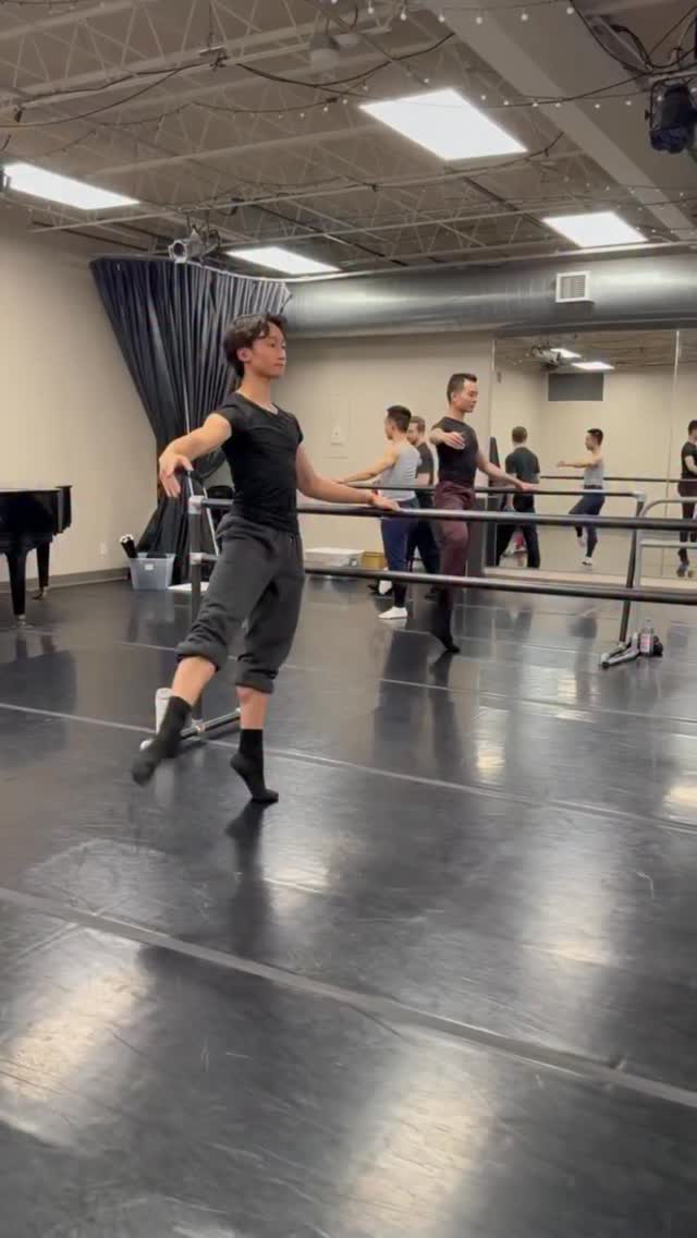 Romanticizing the grind at the barre 🌹💪✨#themaledanceconnection #balletdancer #balletclass
