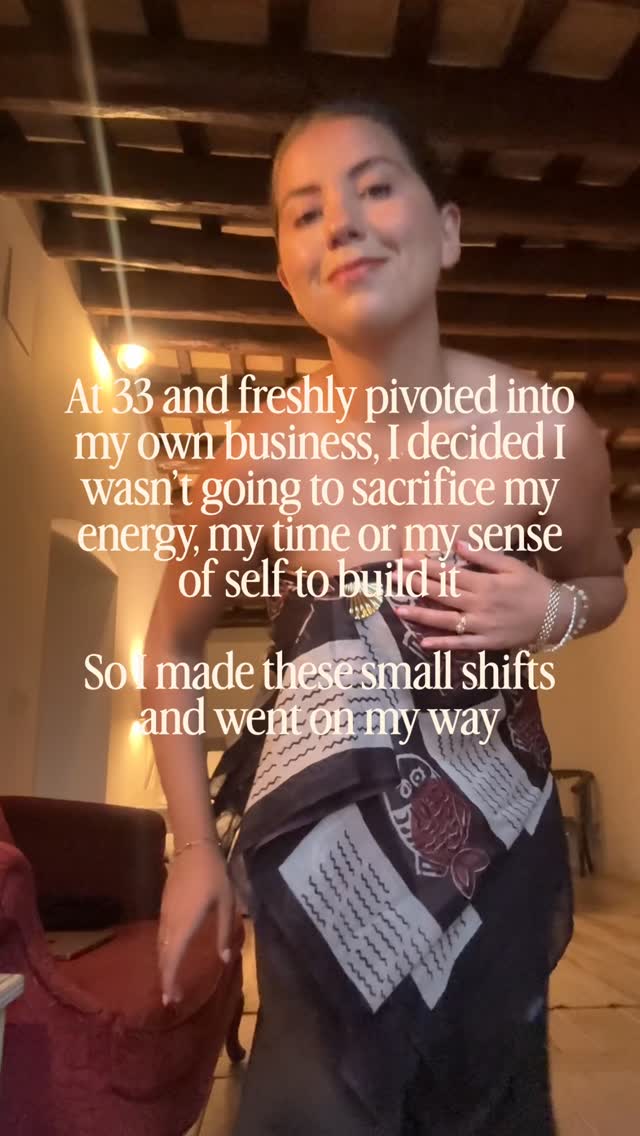 Two and a half years ago, at 33 and freshly pivoted, here are the small shifts I made, that meant I didn’t sacrifice my energy, my time or my sense of self to build my business:
When I start and finish depends on the work I have and my mental capacity that day. I don’t force non-urgent work. I take breaks when I need inspiration and come back the next day feeling refreshed and genuinely excited, which produces far better work than pushing through ever did.
If I want a Friday afternoon off to meet a friend for a late lunch, I take it without guilt. I work hard and I deserve to enjoy my time. That flexibility isn’t a perk, it’s the whole point.
I’ve stopped saying I’m busy (we all are) and started prioritising what actually matters and setting better boundaries. My worth now isn’t measured in how much I produce, it’s measured in how much I’m enjoying what I’m building and making decisions in line with who I am as a person.
If you’re thinking of pivoting careers, comment CAREER and I’ll send you my Career Clarity Kickstart, because building a life that fits starts with getting clear on what you’re not willing to sacrifice to get there👇
#lifebydesign #solobusiness #careerchangeforwomen #intentionalliving #pivotpoint