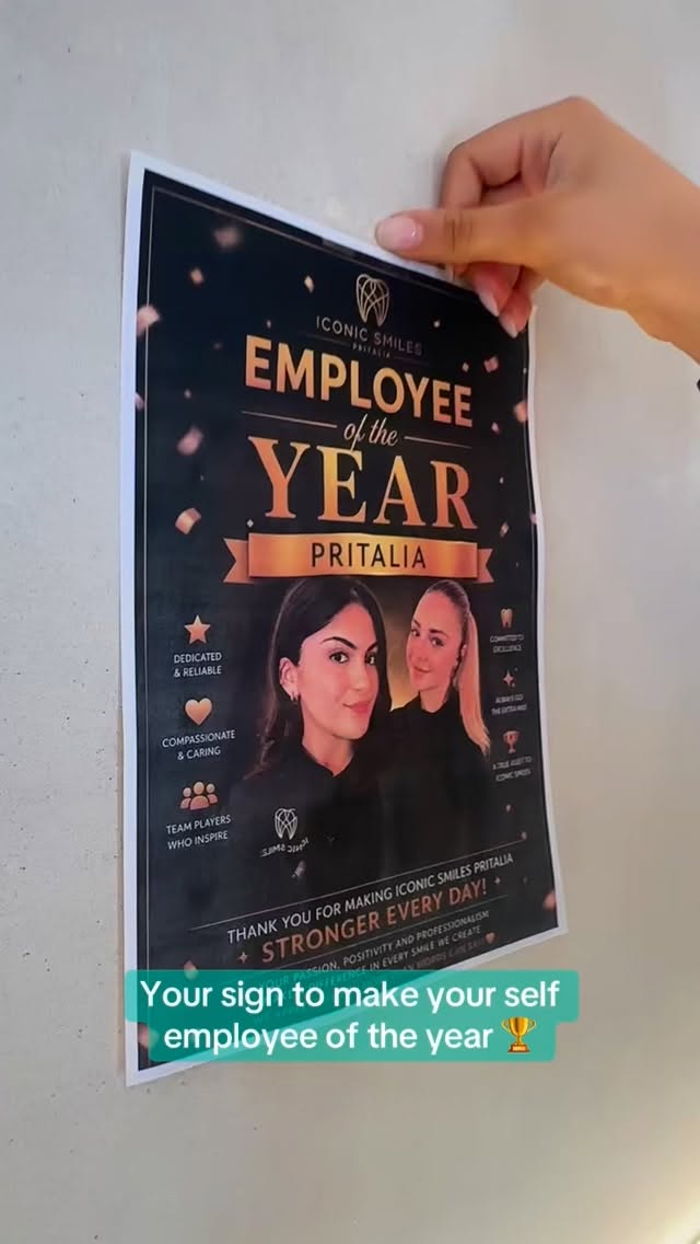 Employee of the year winners 🏆 and the worlds best boss all in one clinic 😌
#youarewelcome!