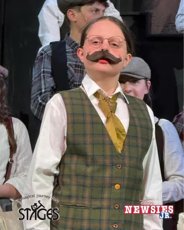 When your moustache gets top billing… 🎩👨🏻🦰
Governor Teddy Roosevelt officially approves of seeing Newsies Jr.! Don’t make this moustache march all the way to the theater for nothing—come join us June 5–7 at A Magical Journey Thru Stages!