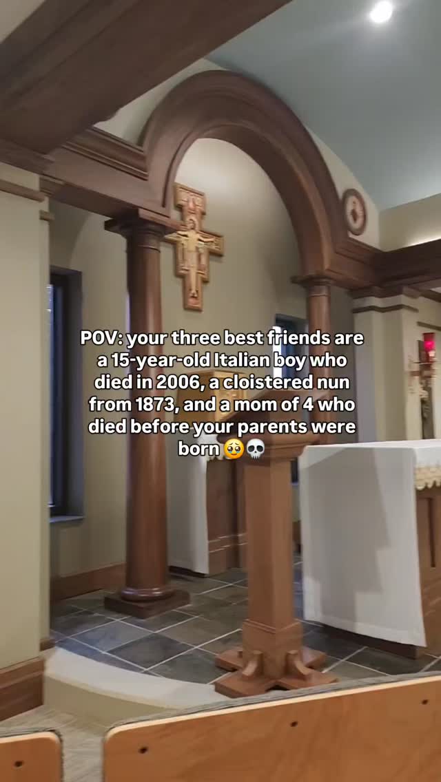 Saint Carlo Acutis, Saint Thérèse of Lisieux, Saint Gianna Molla, pray for us! 🥹💗
For anyone who is SO confused- what's shown in the video are relics- pieces of the physical remains (bodies) of a saint or of something that belonged to them (a piece of clothing, bedding, etc.)
Just like keeping a photograph, jacket, or necklace if someone you love who's passed away to help you feel closer to them, we have relics of saints, our older brothers and sisters in Christ, to remind us of them and of their amazing witness to Christ!
The Saints are our friends- they're not dead, but fully alive in Heaven! If the Saints aren't alive, then Christ didn't defeat death. 🤷🏼♀️ In James 5:16 we hear that "the prayer of a righteous person is very powerful," then who is more righteous than a Brother or Sister in Christ who's been fully purified and now lives in total communion with God?! 🥹
Relics are signs that help us to remember this reality.
If you have more questions, leave a comment and I'll send you an article about relics 💗
#catholic #church #christian #fyp #thelittleapologist