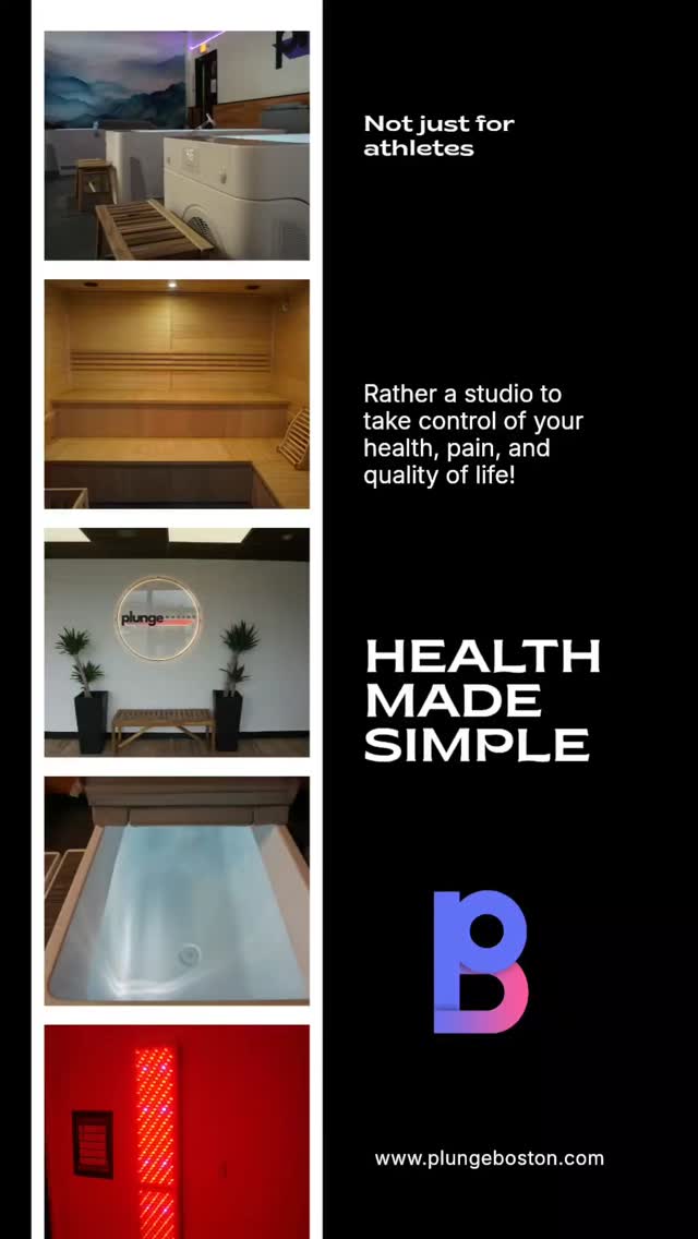 Feel Better. Recover Better. Perform Better.
Looking for a place to recharge your body and mind?
At Plunge Boston, you'll have access to:
❄️ Cold Plunge Therapy
🔥 Traditional Sauna
💪 Compression Therapy
🔴 Red Light Therapy
🧘 Recovery & Wellness Tools
Whether you're training hard, managing stress, recovering from an injury, or simply looking to feel your best, we've created a welcoming space that makes prioritizing your health easy.
✅ No appointments needed
✅ Come solo or bring a friend
✅ Flexible memberships and visit packs
✅ Supportive community atmosphere
Your recovery isn't a luxury, it's part of the process.
📍Plunge Boston | Saugus, MA
Start investing in the body you live in every day.
#PlungeBoston #ColdPlunge #Sauna #Recovery #Wellness Longevity Biohacking AthleteRecovery StressRelief HealthOptimization BostonFitness NorthShoreMA RecoveryStudio HealthyLifestyle FeelBetterLiveBetter