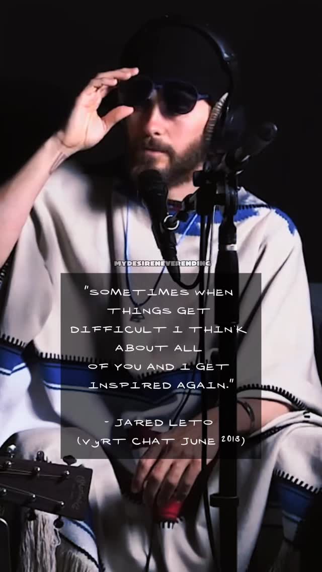 So adorable ❤️🥰
🎥: VyRT/Thirty Seconds To Mars
#jaredleto #quote #echelon #thirtysecondstomars