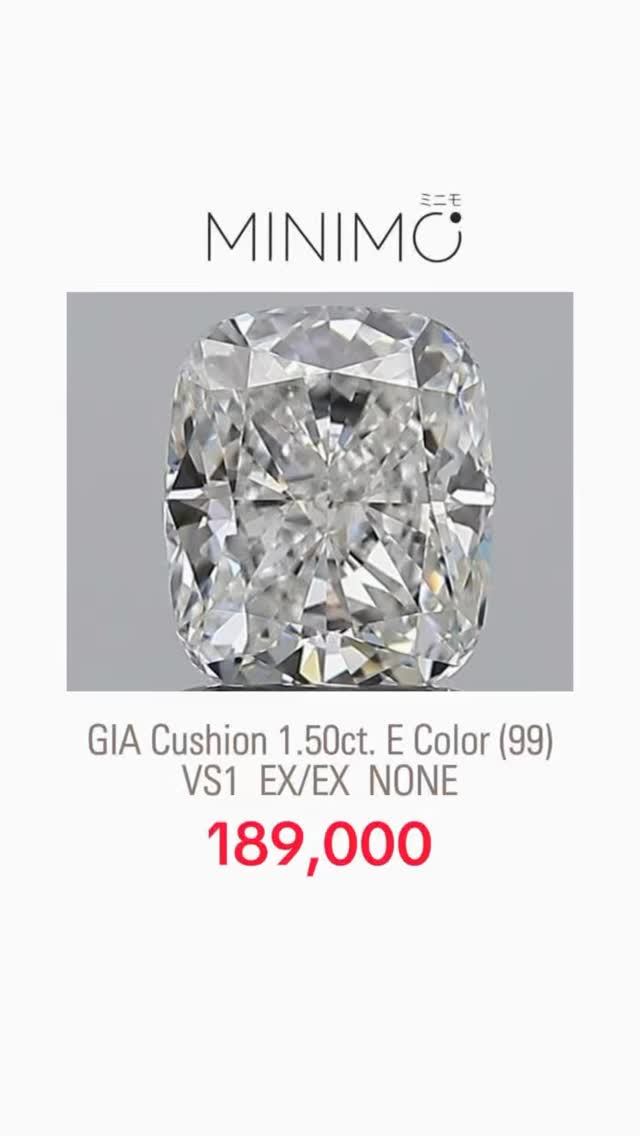 Cushion - GIA 1.50ct. E color (99) VS1 EX/EX NONE - 189,000 THB ✨💎
.
✅ เพชรแท้ธรรมชาติ Natural Diamond ใบเซอร์ GIA - ไม่มี BGM (No Brown/Green/Milky)
✅ มีรูป / VDO / ใบเซอร์ ให้ชมเพื่อความมั่นใจก่อนสั่งครับ
✅ เรานำเข้าเพชรเอง ไม่ผ่านคนกลาง ราคามิตรภาพครับ
✅ เพชรสเปคอื่นๆ สั่งได้เหมือนกันนะครับ ทักมาสอบถามกันก่อนได้ครับ
.
มีบริการขึ้นตัวเรือนในราคาพิเศษ ทองแท้ ยินดีให้คำปรึกษาครับ
.
หน้าร้านติด BTS ศาลาแดง /MRT สีลมพร้อมบริการหลังการขายทุกเรื่อง ดูแลลูกค้ามาแล้วกว่าสองพันคู่ ชมรีวิวจากลูกค้าได้ที่ >> https://www.minimojewelry.com/testimonial
.
ดูแบบแหวนทั้งหมดได้ที่ —> https://www.minimojewelry.com/weddingringsdesign
.
** แถมฟรี เลเซอร์สลักชื่อ เลือก Font ที่ชอบได้
** พร้อมกล่องแหวนสวยๆสำหรับเข้าพิธี
.
💎 Inbox: m.me/minimo.jewelry
💎 Line: @minimo.jewelry (มี @)
💎 Web: http://minimojewelry.com
💎 Call: 092-456-9509
.
** เนื่องจากงานของทางร้านเป็นงานสั่งทำตามความต้องการของลูกค้า ราคาจึงอาจมีการปรับเปลี่ยนตามดีไซน์ สเปคเพชร ไซส์แหวน และราคาทอง/เพชร ในแต่ละช่วงเวลาครับ
.
#minimojewelry #แหวนคู่ #แหวนแต่งงาน #แหวนเพชร #เพชรแท้ธรรมชาติ