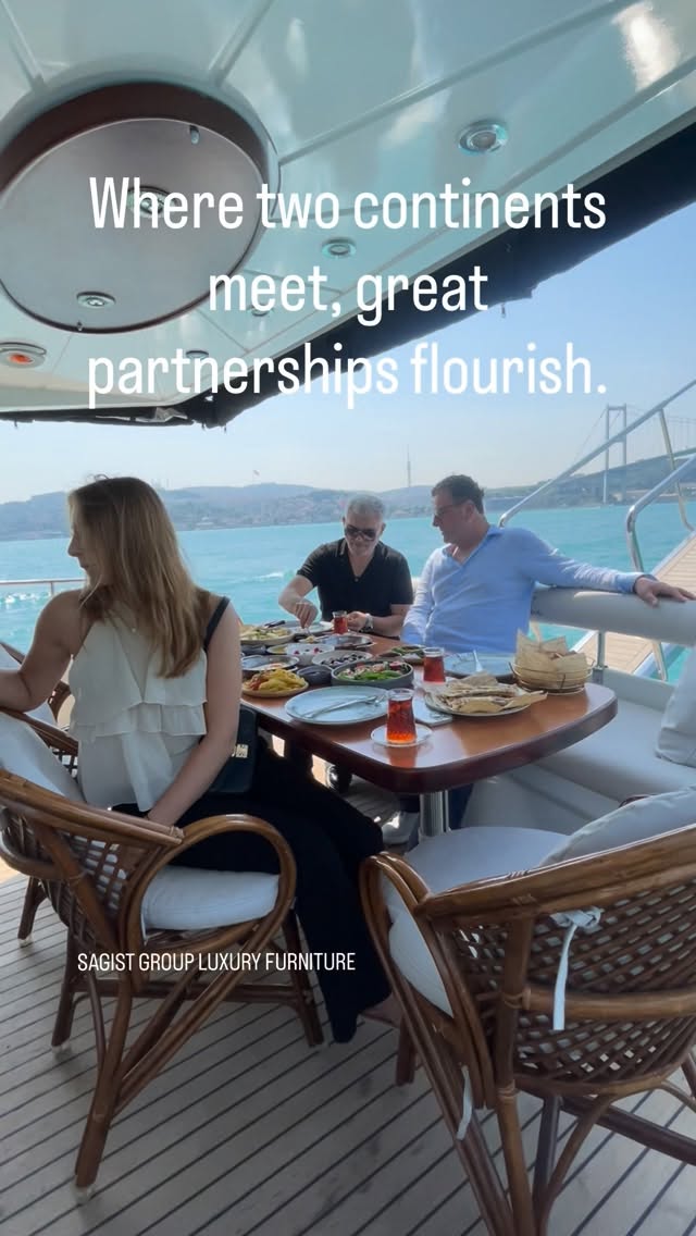 True luxury is an experience, an atmosphere, a shared moment of tranquility before the day begins. Welcoming our distinguished Swiss partner and his lovely daughter to Istanbul with a traditional breakfast on the Bosphorus. The gentle morning breeze, the timeless beauty of the strait, and the quiet ritual of freshly brewed black tea set the perfect stage for our ongoing European expansions. We design spaces that evoke feeling, but nature provides the ultimate backdrop.