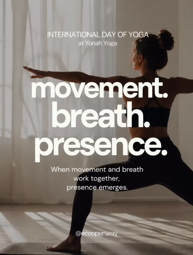 Yoga is more than movement.
Movement gives the body something to do.
The breath gives the mind somewhere to return.
And presence is what emerges when they begin working together.
This International Day of Yoga, we’ll explore that connection through a practice built around rhythm, breath, focus & awareness.
All levels are welcome.
International Day of Yoga, June 20 at @yonahyoga in Sautee, GA
#antahsara #internationaldayofyoga #yogapractice #breathwork #presence