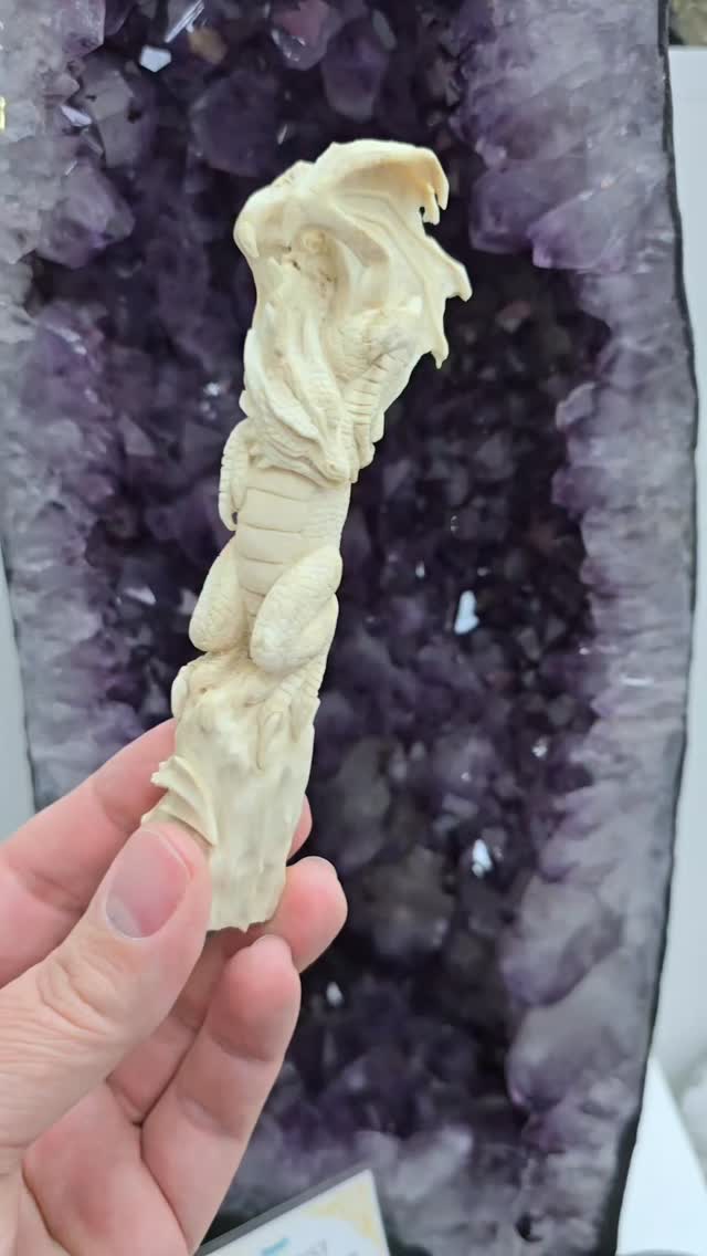 🐉✨ Just Arrived! Hand-Carved Moose Antler Dragons! ✨🐉
These incredible dragon carvings are truly one of a kind! Expertly hand-carved from naturally shed moose antlers, no animals were harmed in their creation. Each piece showcases the beauty of nature combined with the timeless magic of dragons.
For centuries, dragons have been symbols of wisdom, protection, strength, transformation, and abundance. They are said to guard treasures, awaken courage, and help us embrace our own inner power. Each dragon carries its own unique character, making these carvings not only stunning works of art but powerful spiritual companions as well.
No two are exactly alike, and once they're gone, they're gone! Stop by and see these magnificent dragons in person before they find their forever homes.
Available now at Remnants of Magic! 🐲✨
#DragonMagic #HandCarvedDragon #RemnantsOfMagic #MysticalTreasures #DragonEnergy