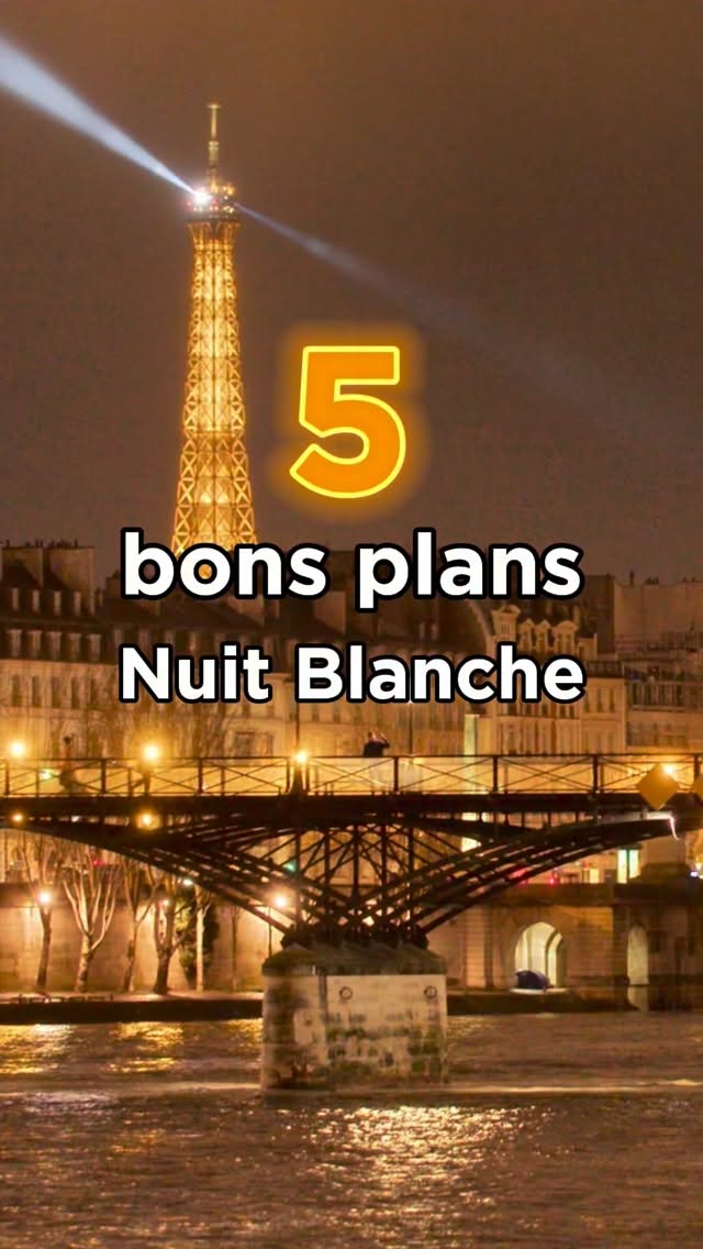 Salut les Parisiens ! Alors si vous ne savez pas encore quoi faire ce samedi 6 juin à Paris, notez bien cette date : c’est le retour de la Nuit Blanche ! Voici 5 idées de sorties gratuites à ne surtout pas rater.
——————-
📍Grand Palais
Samedi 6 juin, de 19h à 2h - en accès libre
7 Avenue Winston Churchill - Paris 8
Visible depuis le parvis
📍Petit Palais - Musée des beaux-arts de la Ville de Paris
2 avenue Winston-Churchill, Paris 8e
Du samedi 6 au dimanche 7 juin 2026 - Le samedi de 19 h à 1 h
📍Ircam Paris
1 place Igor Stravinsky - Paris 4
DU 4 au 10 juin et le 6 juin à partir de 19h jusqu’à 1h en accès libre
📍Institut de France
23 quai de Conti - Paris 6e
A partir de 21h et jusqu’à 00h30
ℹ️ Retrouvez encore plus d’évènements sur paris.fr/nuit-blanche-2026
#nuitblanche #parislanuit #parisculture #bonplanparis #parisweekend