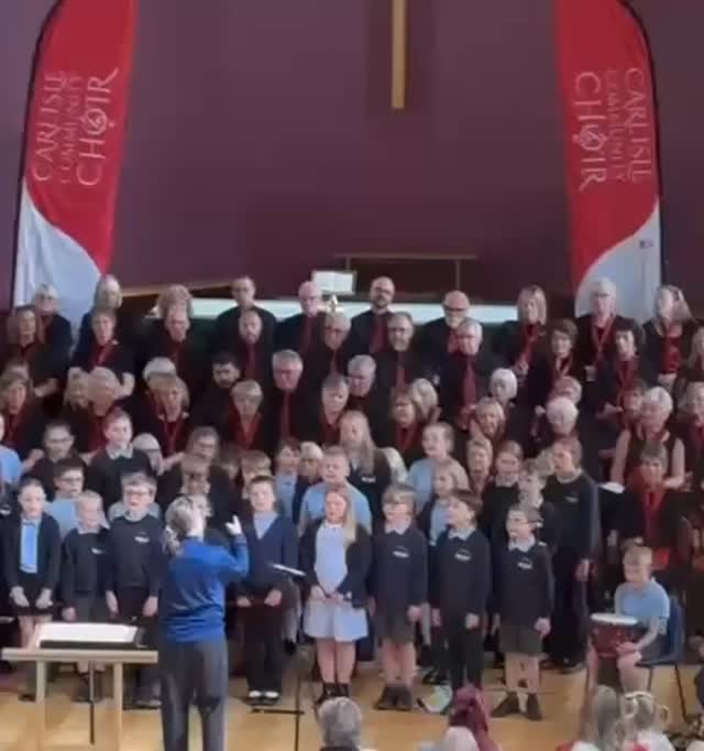 Some of our medley from this afternoon’s performance with @carlislecommunitychoir