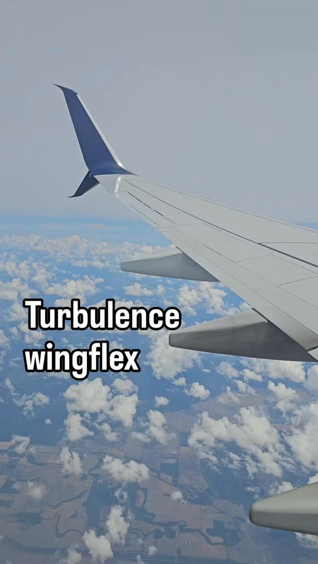 Slicing through some rough air above Mississippi. Nervous flyers might be unsettled by the sight of the wing bouncing up and down, but it's perfectly normal and safe. The wings are engineered to handle far greater forces! 💪
.
🏷 #turbulence #wingflex #boeing737 #airtravel #avgeek