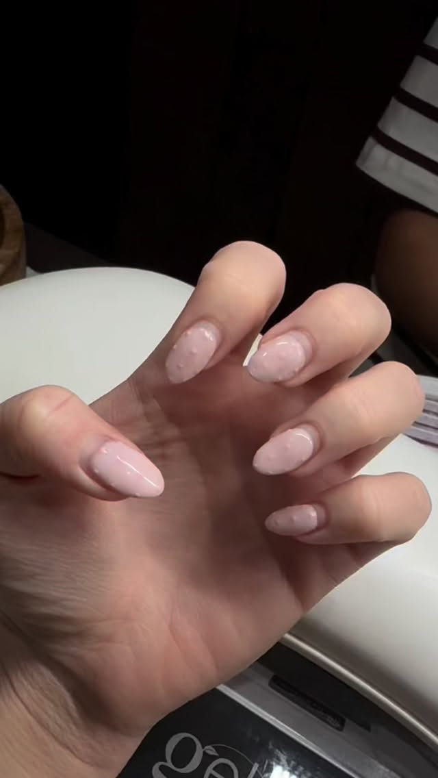 French tip with gold starfish detailing ready for the work trip to Ibiza…🏝️🍾🧉
