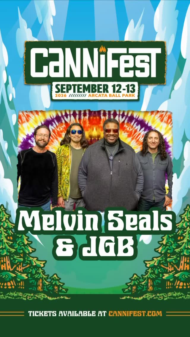 🎶 Get ready, Humboldt! Melvin Seals and JGB are headlining Cannifest 2026 at the Arcata Ballpark!
Join us September 12th & 13th for an all-ages community festival celebrating music, family, and our local farmers.
Two days of live performances, local vendors, the best food, art of many mediums, and much more 🔥
🎸 @melvinsealsandjgb
📍 Arcata, California
📅 September 12–13, 2026
👨👩👧👦 All Ages Welcome
🎫 Tickets at Cannifest.com