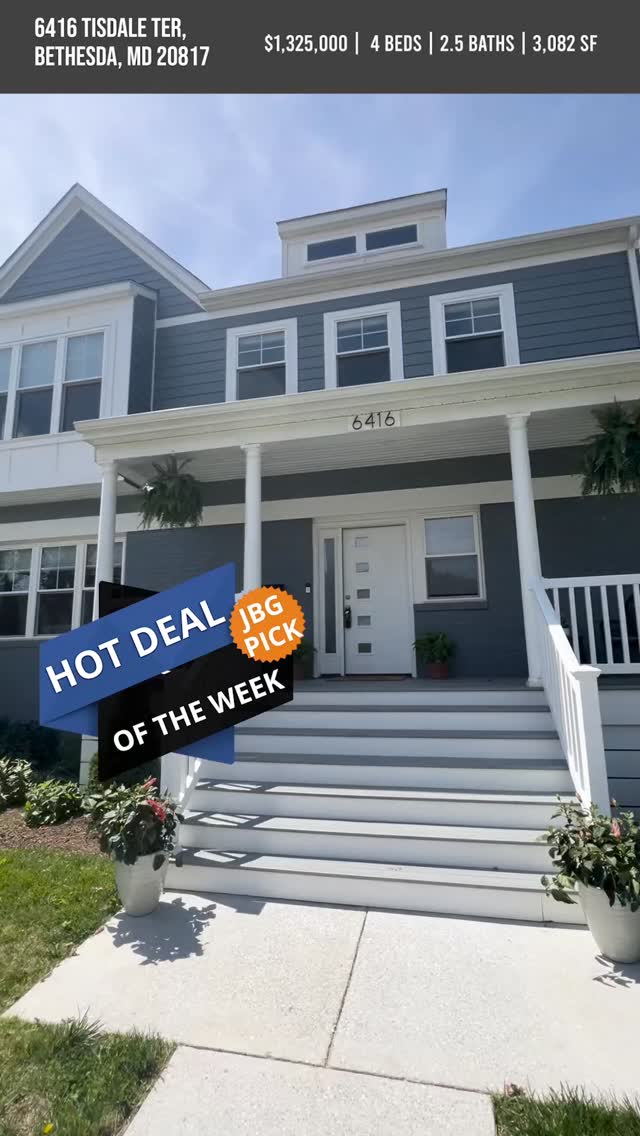 LISTING AGENT
12:31 PM
6416 Tisdale Terrace, Bethesda — Ashburton
4 BD | 3.5 BA | 3,082 sq ft | $1,325,000
Pop-up renovation with rear addition. Oversized kitchen. Floating tub primary suite. Full-width unfinished basement. Walkable to Wildwood. Steps from the library. Walter Johnson school cluster.
This is what Ashburton looks like when it's done right.
🔗 Link in bio for the full tour. Youtube.
Listed by Catelin Schwarz | NextHome Envision
#BethesdaRealEstate #Ashburton #MarketMinutes #JewelerBurtonGroup #DMVRealEstate