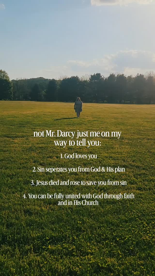 This short and sweet way of sharing the Gospel is known as the Kerygma!
Think of it as an "elevator pitch" for Christ.
Let's break it down:
1. God loves you. Really, truly. He created you in His image and likeness, to share in His own, blessed life.
2. Sin seperates us from God (and from one another!) When we sin, we are saying "no" to God's perfect plan.
3. God loves us SO MUCH that He allowed His Son to die and rise from the dead so that we could be saved and have the possibility to share in His life once again- restored to new life with Christ!
4. We say "yes" to this life with God and "no" to sin by loving lives of faith and conversion, in the Church He established, receiving the Sacraments that He instituted as the ordinary means of grace while on earth.
... And it's the Holy Spirit who enables us to go out and share the Gospel! It doesn't have to be scary, intimidating, or weird. It's simple once you break it down and speak with confidence in the power of the Spirit : )
Have more questions? Drop them in the comments! 🤍
#christian #church #thelittleapologist #theology kerygma