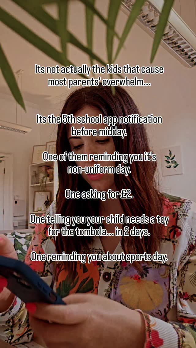 When parents come to therapy feeling overwhelmed, they're often incredibly hard on themselves.
They tell me they should be more organised.
More on top of things.
More able to cope.
But here's what I would say:
The problem isn't usually that you're failing to manage your life.
The problem is that you're trying to manage an impossible amount of information, responsibilities, decisions and expectations every single day.
The school notifications.
The forms.
The appointments.
The remembering.
The planning.
The emotional labour.
The mental load.
Most parents aren't overwhelmed because they're doing a bad job.
They're overwhelmed because they're carrying too much. We can't measure our worth by how many plates we're managing to keep spinning.
❤️ What's the most ridiculous last-minute school request you've ever received?
P.s. no lie... as I'm writing this caption ANOTHER notification has come in 🤣