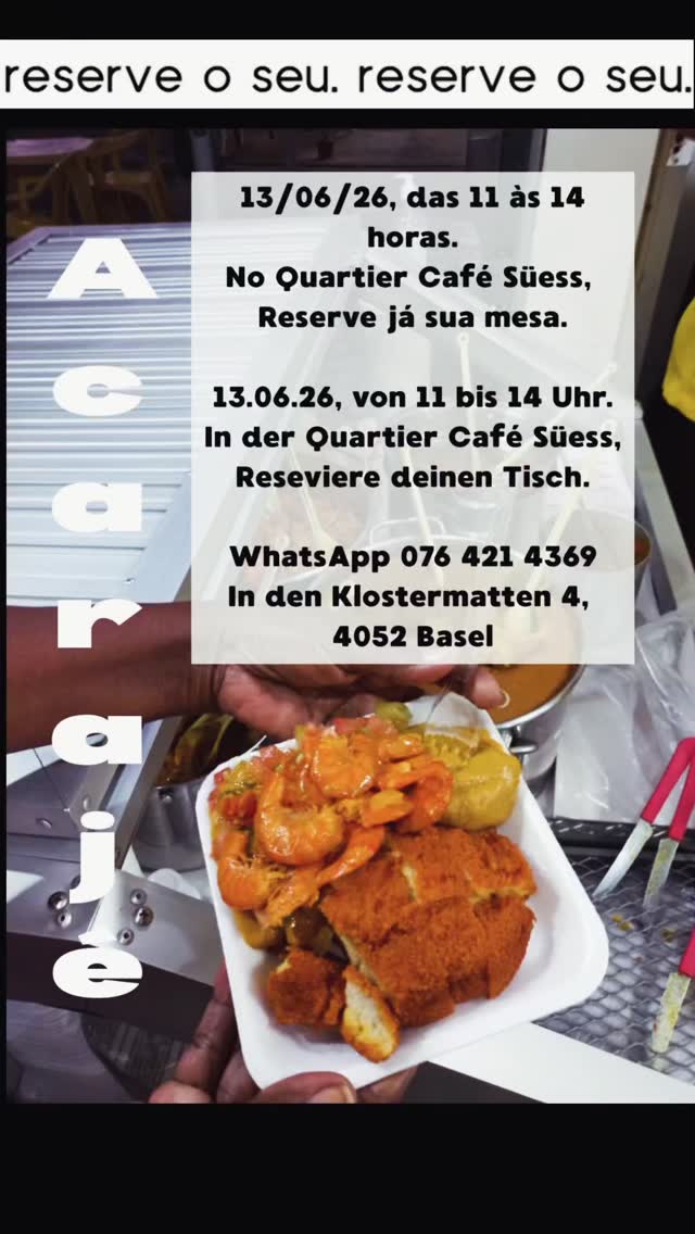Reserviere deinen Tisch ❤️💙🤍
Reserve já sua mesa 🤍❤️💙
#acarajé #acarajedabahia #lokalbusiness #kmuunterstützen #breitequartier