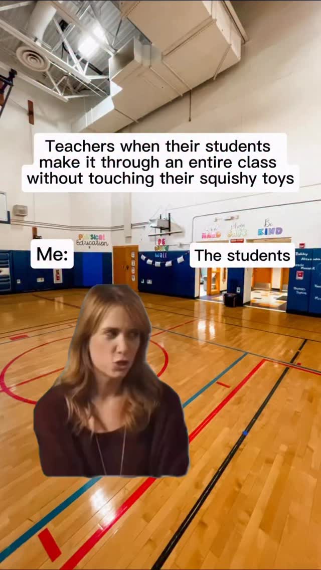 🚨 BREAKING NEWS 🚨
A class just made it through the entire lesson without anyone squeezing, tossing, trading, dropping, arguing over, or dramatically searching for a squishy toy. 🎉😂
Teachers everywhere:
What trend or toy has completely taken over your school this year? ⬇️
Tag a teacher who understands this level of celebration! 🤣
Follow @physedgirls for more teacher humor, PE ideas, and the daily chaos we all know and love.
#TeacherHumor #teacherlife #ElementaryTeacher #physedteacher #SchoolLife