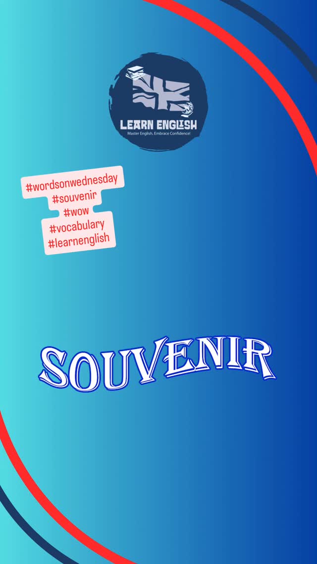 Welcome to #wordsonwednesday today's word is #souvenirs do you know how to use this #word ? #learnenglish #vocabulary Do you like collecting souvenirs ?