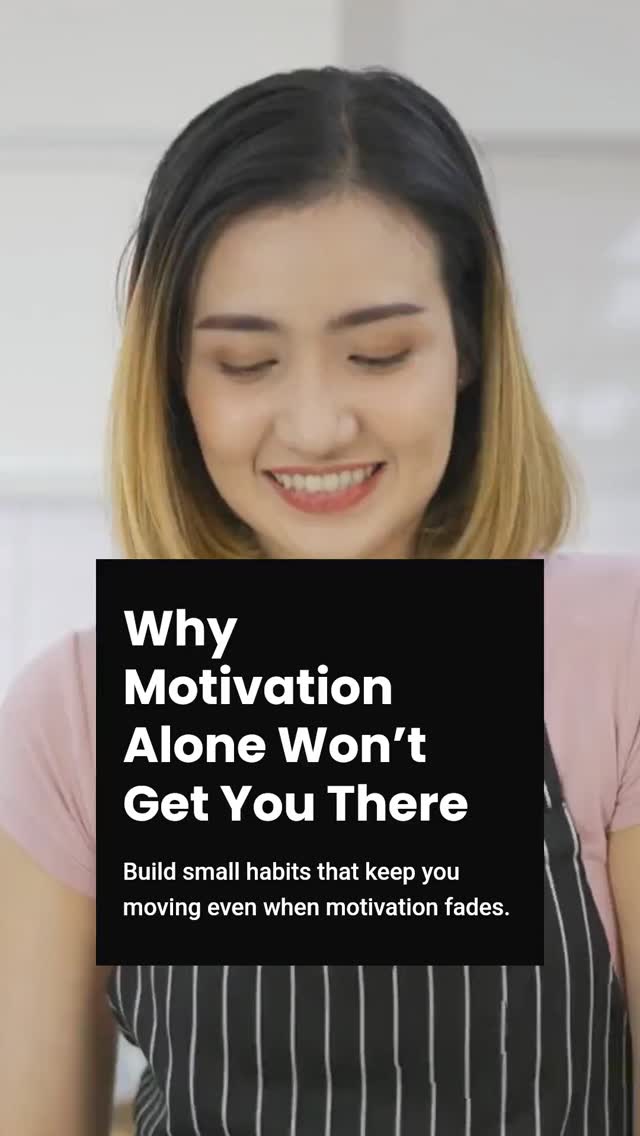 Motivation fades fast. Rely on habits and small, steady actions instead. When motivation dips, your habits keep you moving forward. What small habit will you start today? Share below with HABIT! #alwaysonyoursidecoaching #AccountabilityCoach #Healthandwellness