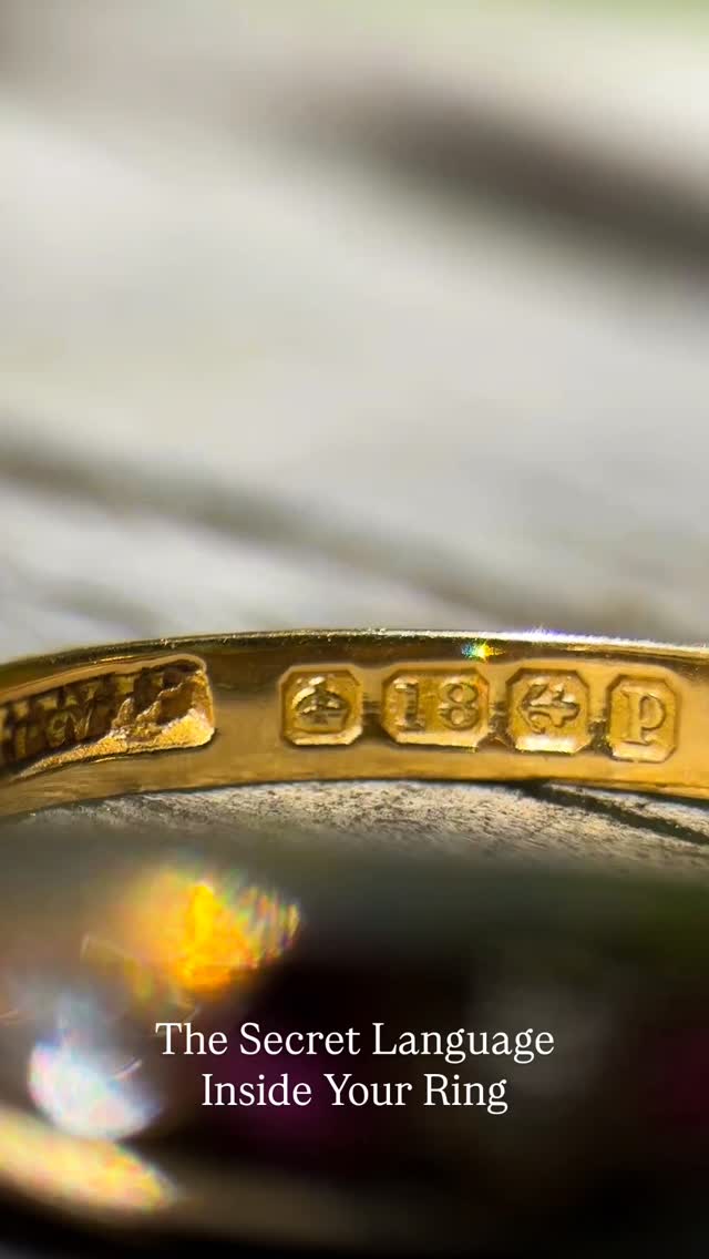How to Read British Hallmarks (ft our two year old)
Hidden inside a ring, a hallmark can reveal where a piece was tested, the purity of its gold, and often the very year it was first presented for assay. A secret language of symbols, unchanged through generations of makers, wearers and collectors.
It’s one of the things we love most about antique jewellery. The idea that, with a little knowledge, a few tiny stamps can open a window onto a piece’s journey through time.
Small details. Extraordinary stories. Do you have a hallmark you’d like us to decode? Send us a picture and we’d be happy to help!
.
.
#AntiqueJewellery #Hallmarks #BritishHallmarks #AntiqueRing #VintageJewellery