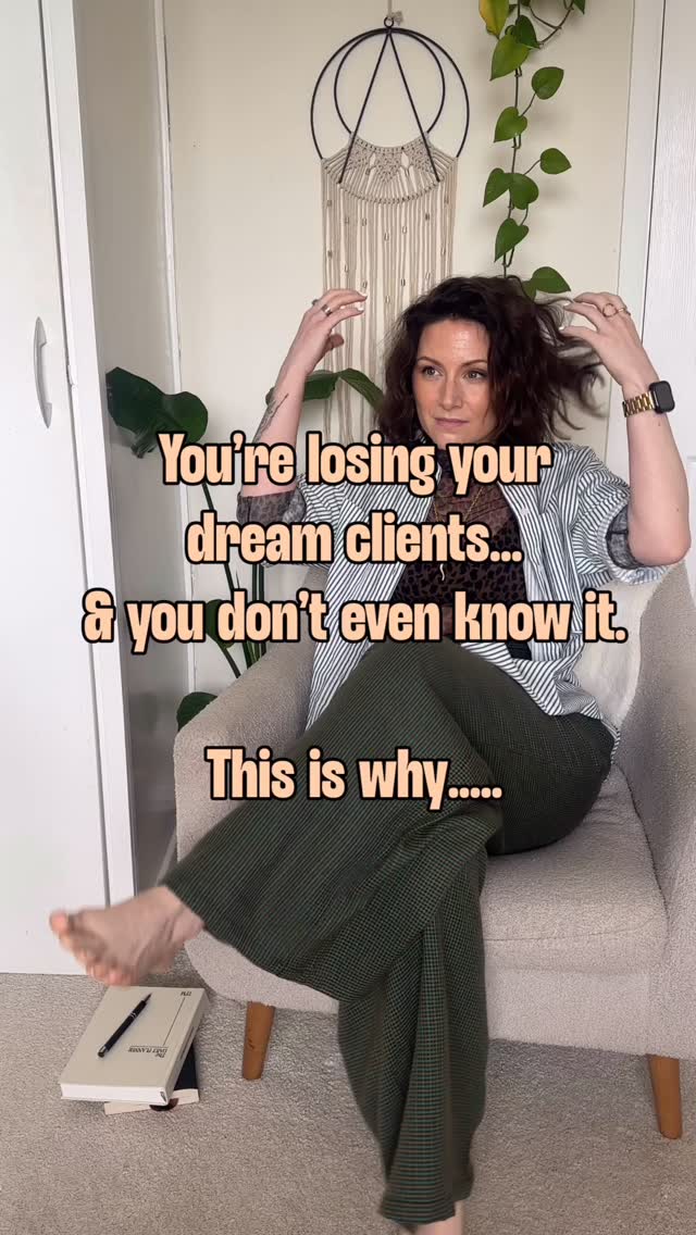 If you’re not being booked by your dream clients right now… you might wanna save this & start making some changes.
It’s rarely about you or your talent. It’s not because you’re not good enough. It’s not because the market is too saturated.
It’s usually one of these three things…
1: Vague messaging & positioning 😏
If you’re trying to speak to everyone, you’re speaking to no one. Your dream client needs to read your content, land on your page, or hear about you and immediately think “that’s for me.” If your messaging is woolly, generic, or trying to please everyone… she’s scrolling straight past you. No clear story = no clear client.
2: You’re working a niche that was never built for you 🫵🏼
Someone told you to niche down. You picked something that sounded right. Maybe cus someone else doing well chose it too. But it never quite felt like YOU. So your content feels forced, your messaging feels flat, and you’re wondering why nothing is landing. Fitting someone else’s blueprint is exactly why you’re invisible. Your niche should feel like a exhale, not a performance.
3: You don’t actually know your ideal client 🤷🏻♀️
“She needs to have money and respect my business” is not an ideal client. That’s just an ideal situation. Knowing your dream client means understanding what keeps them up at night, what they’ve tried before, what they really want, and why they haven’t found it yet. Without that? Your content will always miss the spot! Get deeper.
Fix these three things and everything shifts. Your content starts connecting. The right people start finding you. And selling stops feeling like pulling teeth.
👇 If you want to understand exactly why your dream client isn’t buying, let’s start with an Unfuckery Audit. We dig into where the problems actually lie and what to do about them.
& it’s only £49!!
💬 Comment “audit” and I’ll send you the details!