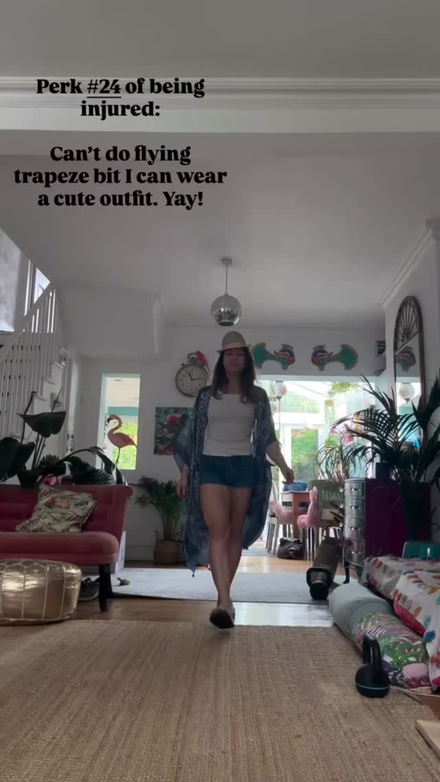 Injuries - I’ve had many, too many to mention. They used to really get me down. But not anymore.
Now, not only do I just accept them as part of being active, but I see them as opportunities and teachers.
Learning to listen to what they’re saying can take a lot of patience and head scratching, but once you start, it gets easier to tune in and hear the message.
And if I can’t train cos I’m injured? No problem. I’ll study psychology and wear a cute outfit instead 😉