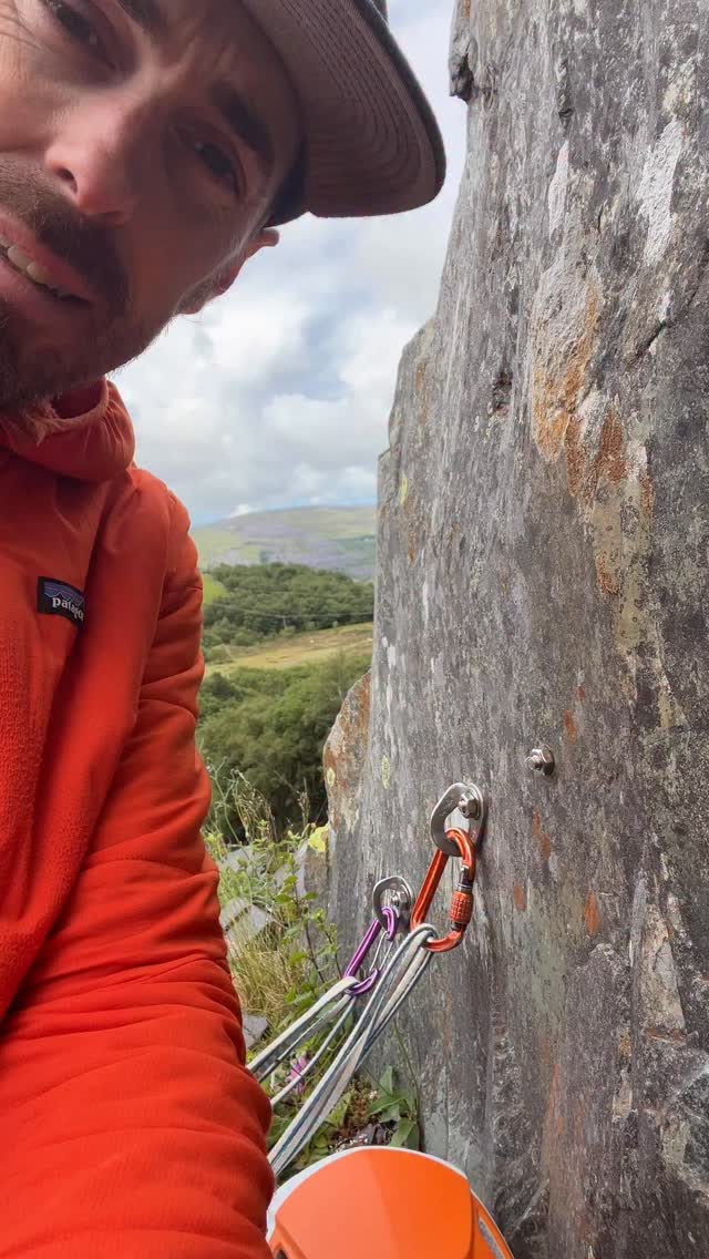 Would you be happy belaying from two bolts? Well normally the answer is of course yes, but maybe not always. There have been past instances of bolts pulling out on the slate, I believe ones subject to many falls and pulled outwards.
If there’s doubt there’s no doubt?
#climbing #belay