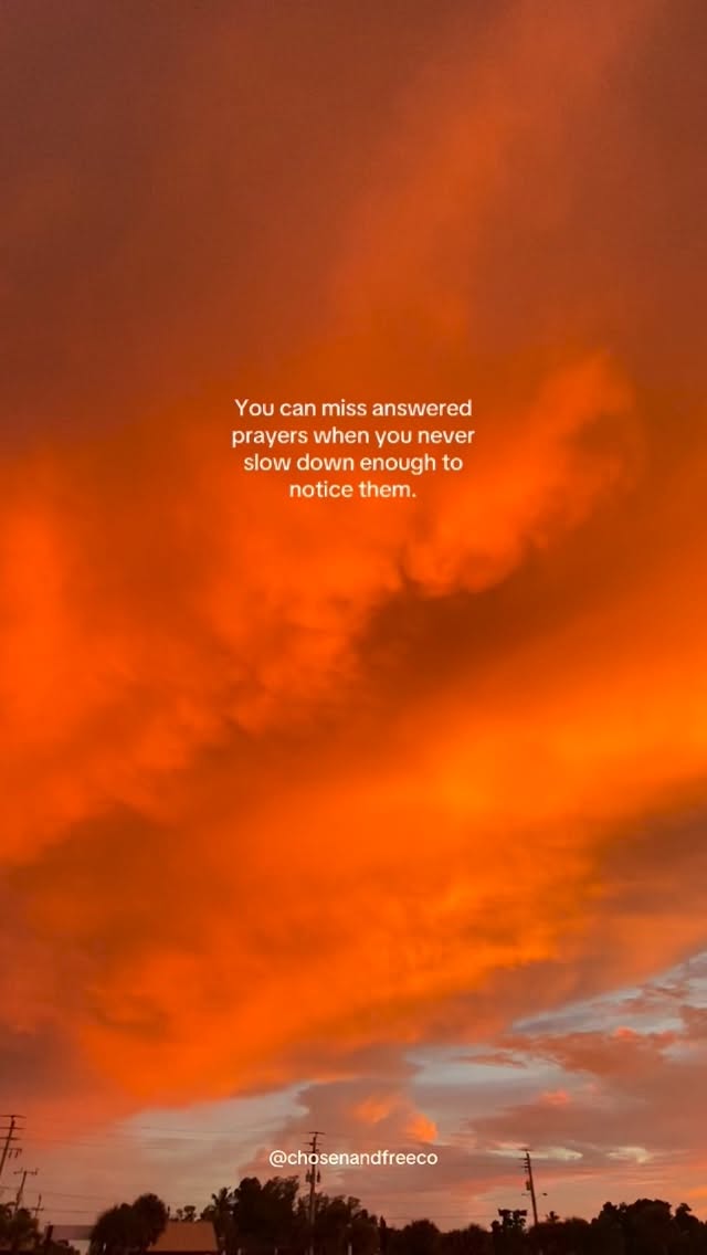 Take a moment to slow down and realize everything God has done & is doing… don’t forget to acknowledge the answered prayers you’re already living in 🤍
Share this as a reminder 🙌🏼
#jesus #christian
