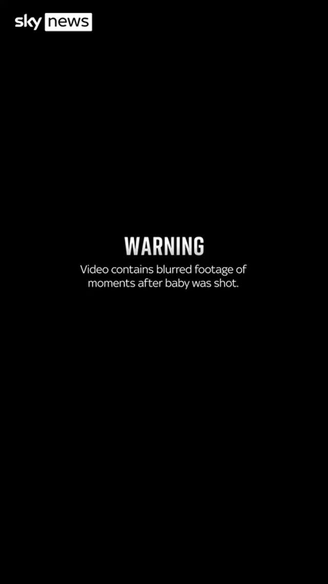 *WARNING*
New footage has emerged in the killing of seven-month-old Palestinian Sam Abu Haikal in the occupied West Bank.
The video appears to show the family's car slowing to a stop before an Israeli soldier opens fire.
Sky's AdamParsons reports