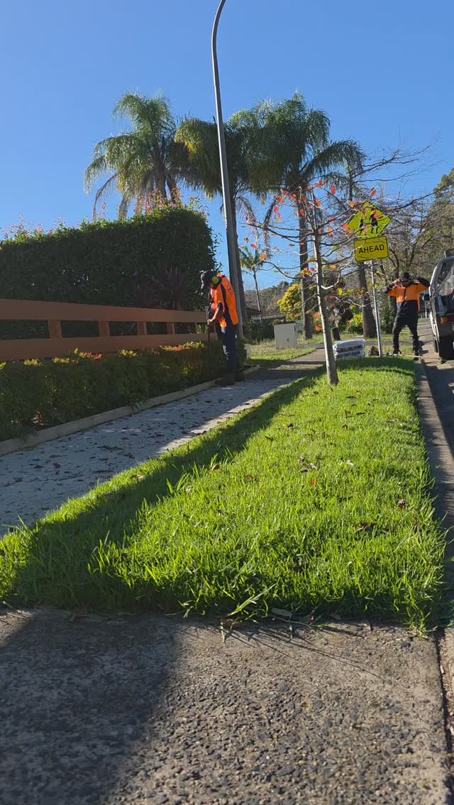 Mowing lawns is so much easier in Autumn... unlike the Summer months when you're battling heatwaves, sweat, and grass growing faster than you can keep up 😅🍂☀️