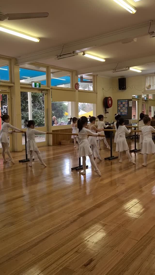 Such beautiful tendus from our Pres! They are stretching further each class; their focus and technique building and their confidence shining.