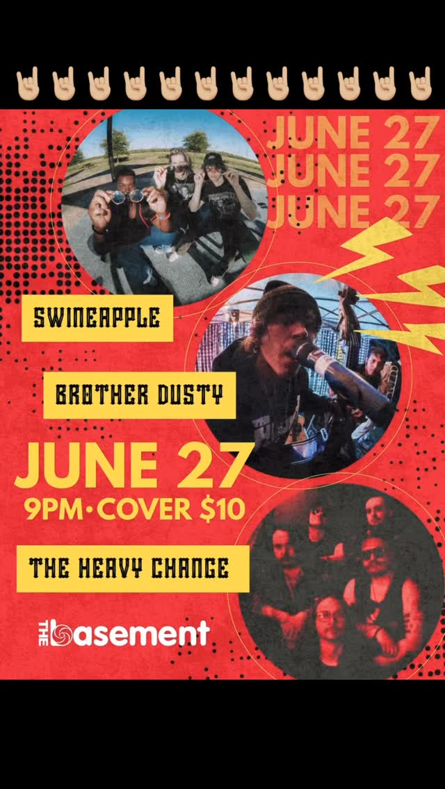 @swineappleband @brotherdusty @theheavychange taking over @thebasementnash late show!
Swineapple’s debut show in town!!
#nashville #nashvilleband #concert