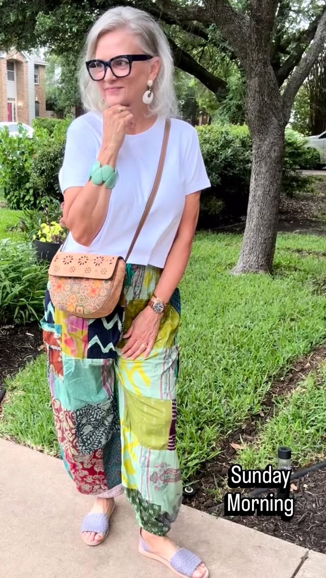 New pants. Stitch gun for darts to make tee fit. 🤗Summer shirts under baggy pants feel great. 👍And a new take on the peace I’m seeking. Watch my stories. See the links there too. He first loved ❤️us. #thymemag #peace