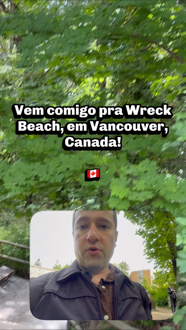 Vem comigo conhecer a minha praia preferida em Vancouver, no Canadá. Prepara as pernas, e vem perder o fôlego comigo! #vancouver #wreckbeach #canada #livethelanguage