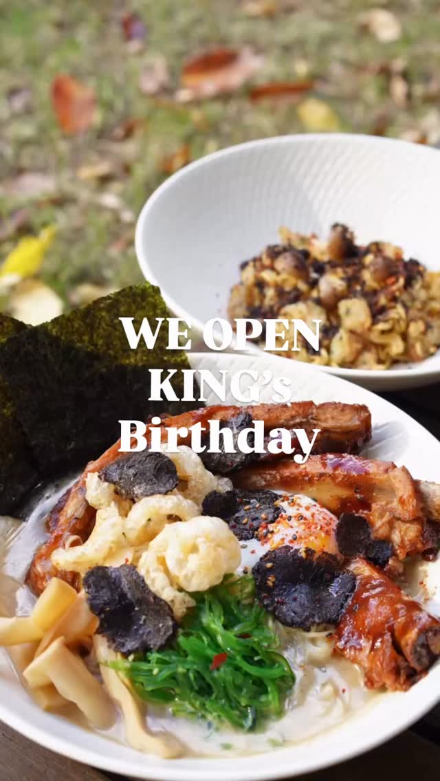 We are open on king’s birthday 10am- 2.30pm!
Don’t miss out the truffle menu!