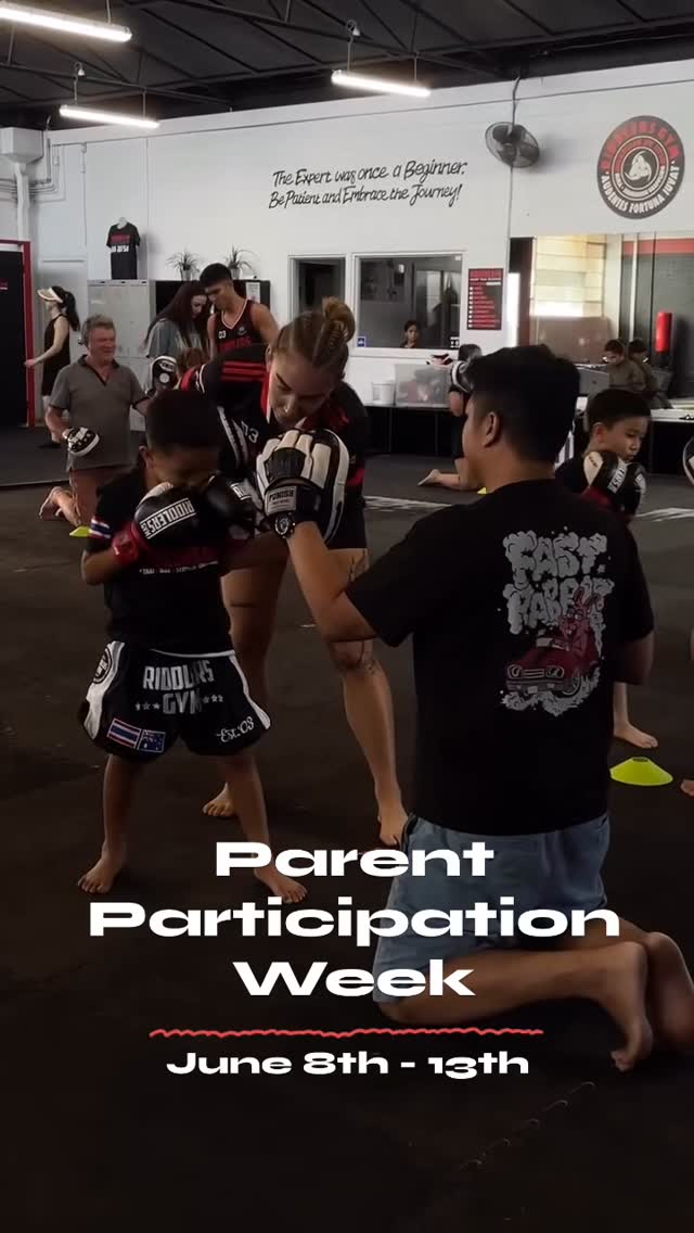✨PARENT PARTICIPATION WEEK ✨
One of our most favourable weeks of the Term.
Students and Parents sharing the love of Muaythai ❤️🖤
We love seeing the students faces light up 💡 with smiles and laughter when they get show their parent how much they have learnt during their Muaythai Journey at Riddlers Gym 😊
Come down and jump in on this weeks classes of Kids Muaythai 🤝
Timetable linked in BIO 🔗