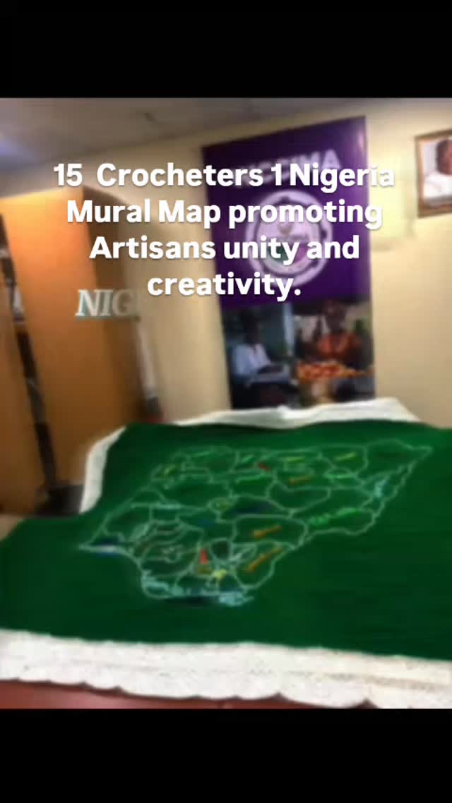 We made our first stop at WCCIMA
Please Book to endorse our map mural at your office from our website: www.abujaneedleworkandcraftguild.com
