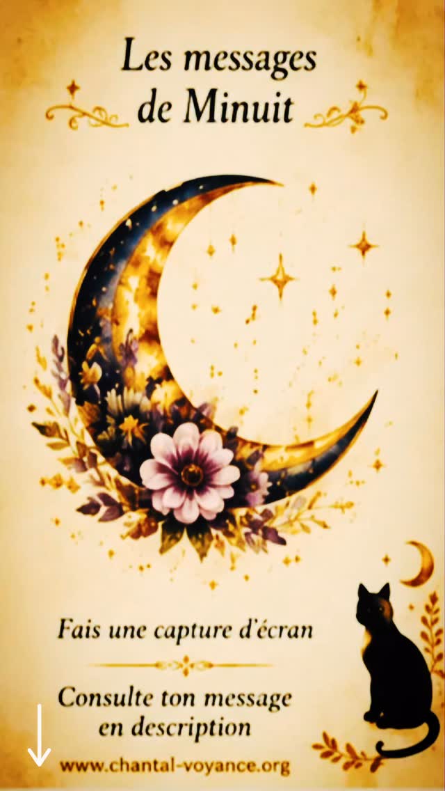 🌹 Tu as capturé la Rose ?
La rose symbolise une émotion sincère qui cherche à s'exprimer. Peut-être ressens-tu quelque chose que tu repousses depuis un moment, ou au contraire une joie qui demande à être pleinement accueillie.
Aujourd'hui, le message est simple : ouvre ton cœur. Ce qui est authentique mérite d'être vécu.
Parfois, la plus belle des transformations commence par l'acceptation de ce que l'on ressent.
✨ Prends ce qui résonne avec toi et laisse le reste suivre son chemin.
🗝️ Tu as capturé la Clé ancienne ?
Une porte est sur le point de s'ouvrir dans ta vie. Il peut s'agir d'une rencontre, d'une opportunité, d'une prise de conscience ou simplement d'une nouvelle façon de voir une situation.
Cette clé te rappelle que certaines réponses arrivent lorsque l'on cesse de forcer les choses.
Reste attentif aux signes, aux synchronicités et aux occasions qui se présentent à toi dans les prochains jours.
✨ Une solution pourrait être plus proche que tu ne le crois.
🌙 Tu as capturé la Lune ?
La Lune est le symbole de l'intuition, des ressentis profonds et des messages subtils.
Si tu hésites entre plusieurs chemins, ne cherche pas forcément la réponse à l'extérieur. Elle est peut-être déjà présente en toi.
Prends un instant pour ralentir, observer et écouter ce que ton cœur essaie de te souffler.
Certaines vérités ne se révèlent pas dans le bruit, mais dans le calme.
✨ Fais confiance à ton ressenti.
🦋 Tu as capturé le Papillon ?
Le papillon apparaît lorsque le changement est déjà en marche.
Même si tout ne semble pas encore clair, quelque chose évolue en profondeur. Une page se tourne doucement pour laisser place à une nouvelle étape.
N'aie pas peur de laisser partir ce qui ne te correspond plus. Chaque transformation porte en elle une promesse de renouveau.
✨ Fais confiance au processus. Tu es peut-être plus proche de ton envol que tu ne l'imagines.
#MessageDuJour #Voyance #Guidance #Intuition #ChantalVitalis